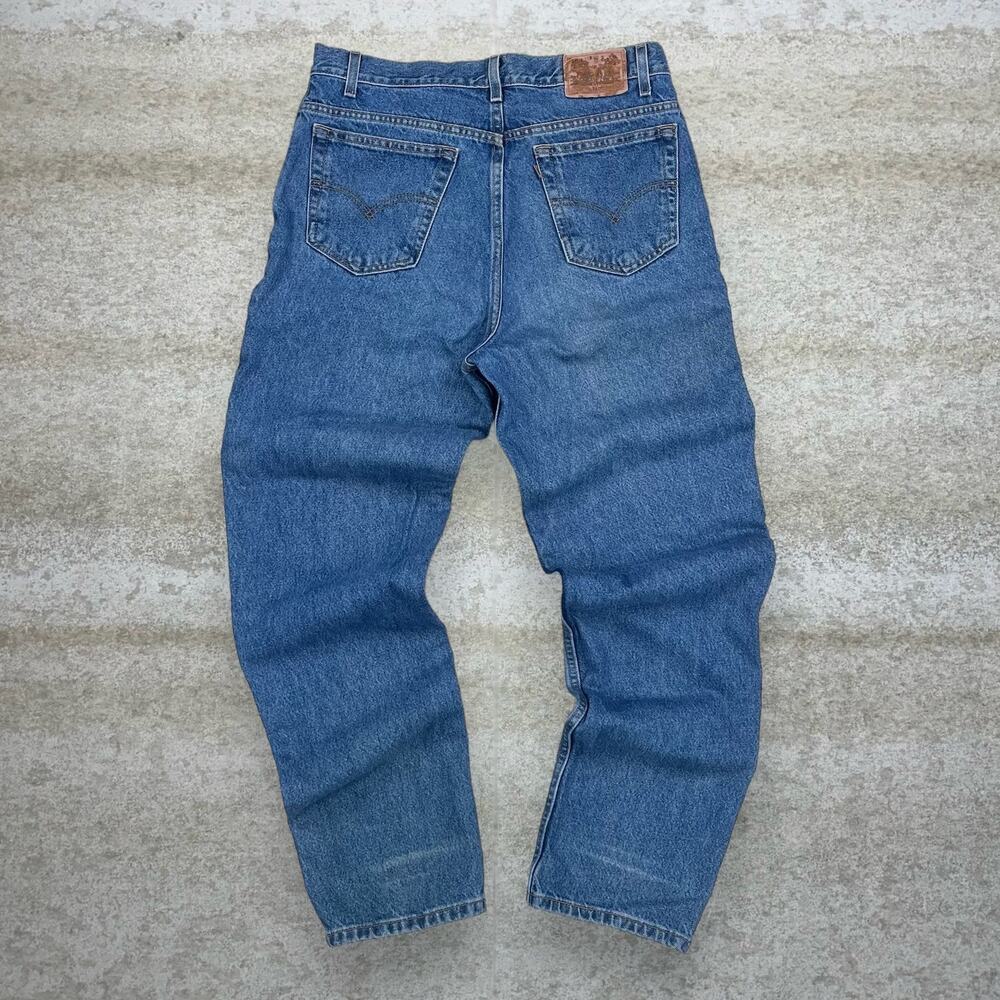 Vintage 90s Levis Jeans 540 36x32 Relaxed Fit Medium Wash Denim Paper Tag